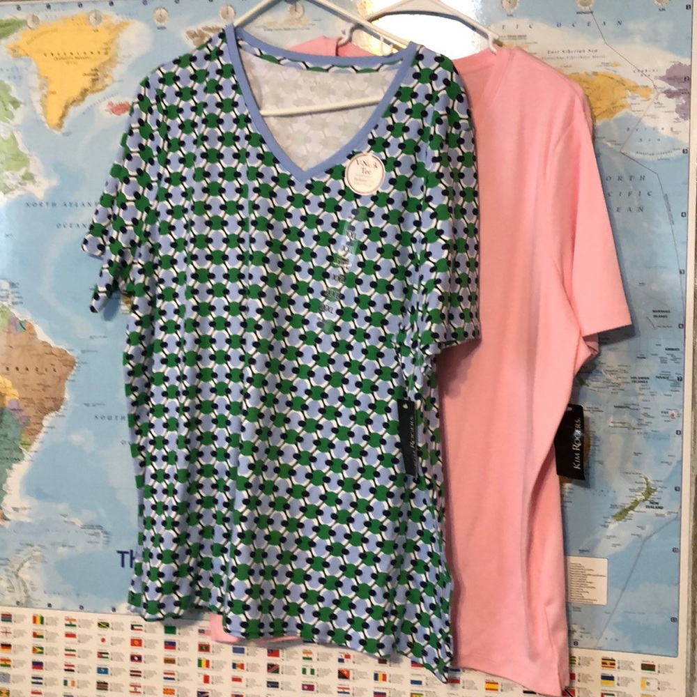 Kim Rogers V-neck Tees Size XXL